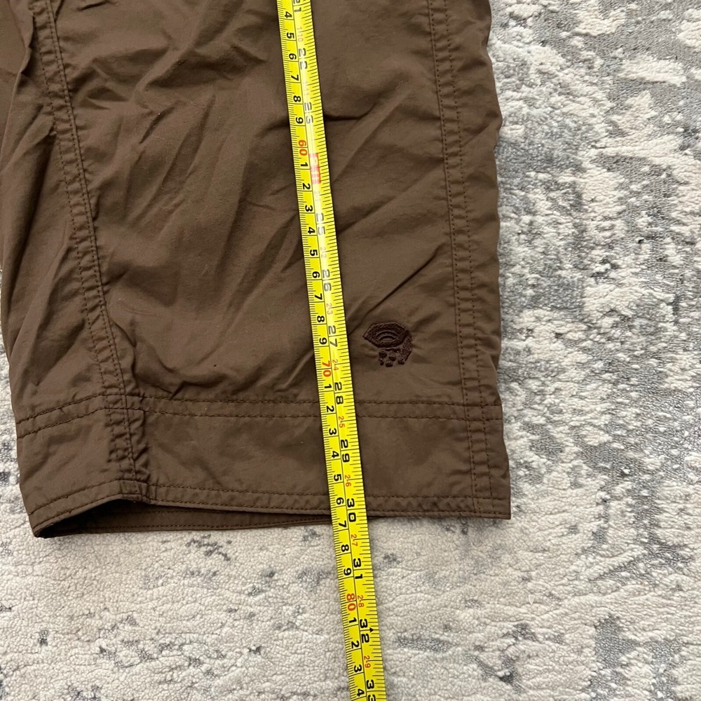 Women's Sz 6 MOUNTAIN HARDWEAR Hardware Brown CAPRI PANT OL1153 Nylon - Picture 2 of 7